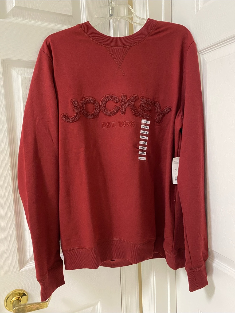 NWT.  Jockey, men’s size large, sweatshirt.